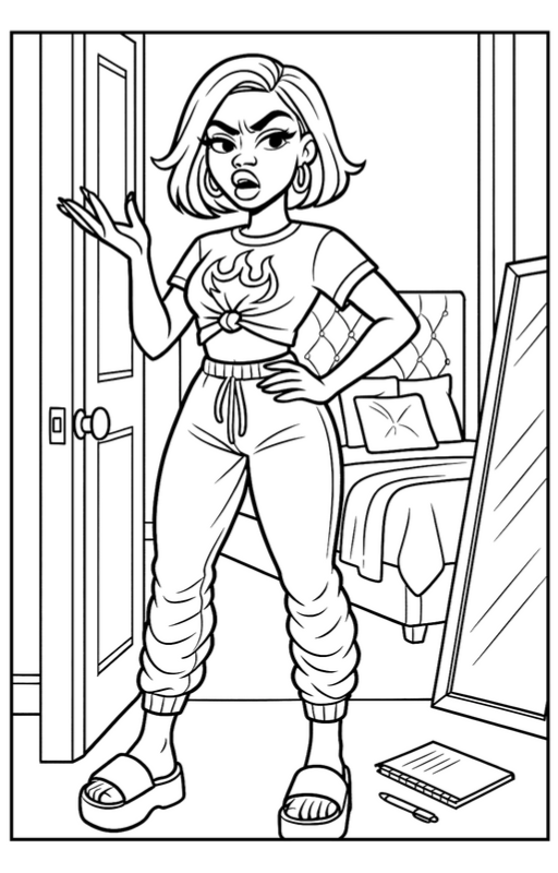 BADDIES COLORING BOOKS π