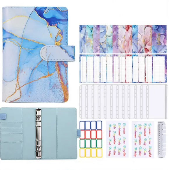 BLUE MARBLE BUDGET BINDER