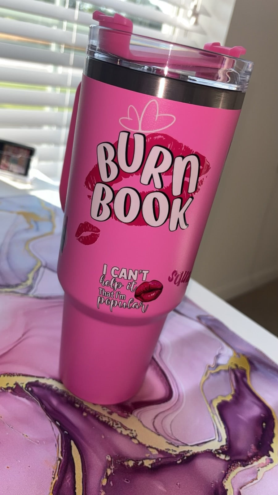 BURN BOOK 40 OZ TUMBLER